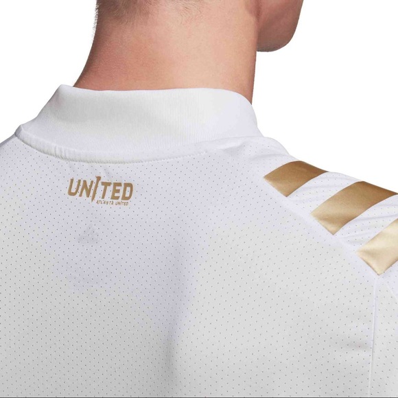 ADIDAS ATLANTA UNITED FC AWAY AUTHENTIC JERSEY MENS SOCCER SIZE MEDIUM WHITE GOL - Picture 3 of 6